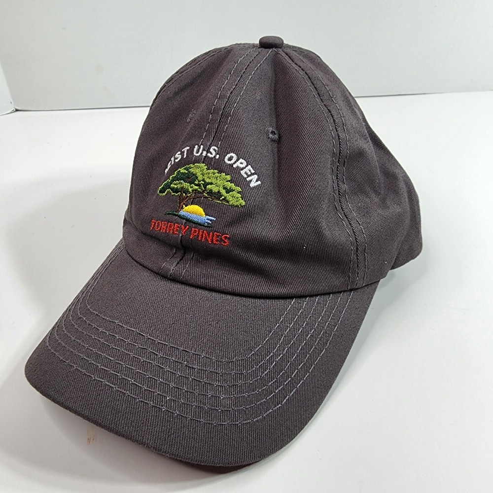US Open Torrey Pines Ball Cap Gray Official 121st USGA Member Hat Golf Golfing